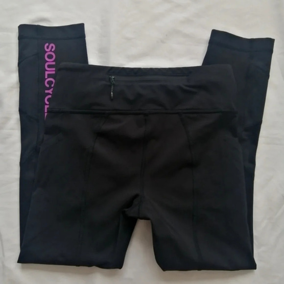 Lululemon SoulCycle Wunder Train 22" Crop Leggings with Mesh Size 4 - Picture 12 of 16